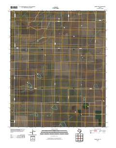 Simms NW Texas Historical topographic map, 1:24000 scale, 7.5 X 7.5 Minute, Year 2010