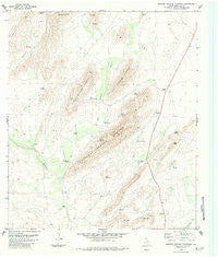 Simpson Springs Mountain Texas Historical topographic map, 1:24000 scale, 7.5 X 7.5 Minute, Year 1983