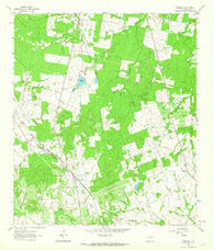 Singleton Texas Historical topographic map, 1:24000 scale, 7.5 X 7.5 Minute, Year 1961