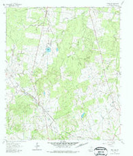 Singleton Texas Historical topographic map, 1:24000 scale, 7.5 X 7.5 Minute, Year 1961