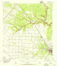 Sinton Texas Historical topographic map, 1:62500 scale, 15 X 15 Minute, Year 1954