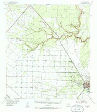 Sinton Texas Historical topographic map, 1:62500 scale, 15 X 15 Minute, Year 1954
