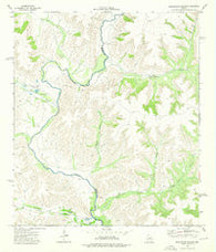 Sixshooter Canyon Texas Historical topographic map, 1:24000 scale, 7.5 X 7.5 Minute, Year 1973