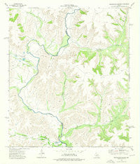 Sixshooter Canyon Texas Historical topographic map, 1:24000 scale, 7.5 X 7.5 Minute, Year 1973