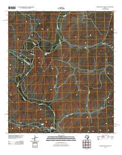 Sixshooter Canyon Texas Historical topographic map, 1:24000 scale, 7.5 X 7.5 Minute, Year 2010