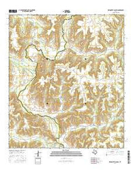 Sixshooter Canyon Texas Current topographic map, 1:24000 scale, 7.5 X 7.5 Minute, Year 2016