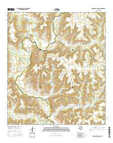 Sixshooter Canyon Texas Current topographic map, 1:24000 scale, 7.5 X 7.5 Minute, Year 2016