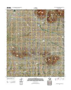 Sixteen Mountains Texas Historical topographic map, 1:24000 scale, 7.5 X 7.5 Minute, Year 2012