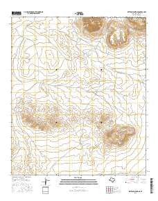 Sixteen Mountains Texas Current topographic map, 1:24000 scale, 7.5 X 7.5 Minute, Year 2016