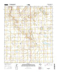 Skeen Lake Texas Current topographic map, 1:24000 scale, 7.5 X 7.5 Minute, Year 2016