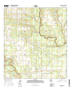 Skidmore NE Texas Current topographic map, 1:24000 scale, 7.5 X 7.5 Minute, Year 2016