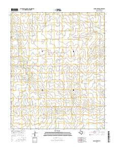 Skunk Creek Texas Current topographic map, 1:24000 scale, 7.5 X 7.5 Minute, Year 2016