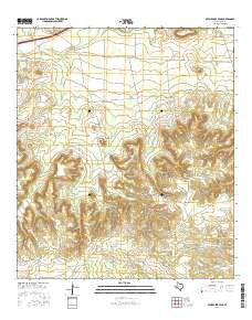 Skyscraper Peak Texas Current topographic map, 1:24000 scale, 7.5 X 7.5 Minute, Year 2016
