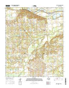 Slate Shoals Texas Current topographic map, 1:24000 scale, 7.5 X 7.5 Minute, Year 2016
