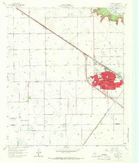 Slaton Texas Historical topographic map, 1:24000 scale, 7.5 X 7.5 Minute, Year 1965