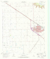 Slaton Texas Historical topographic map, 1:24000 scale, 7.5 X 7.5 Minute, Year 1965