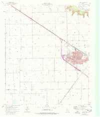 Slaton Texas Historical topographic map, 1:24000 scale, 7.5 X 7.5 Minute, Year 1965