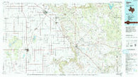 Slaton Texas Historical topographic map, 1:100000 scale, 30 X 60 Minute, Year 1986