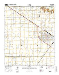 Slaton Texas Current topographic map, 1:24000 scale, 7.5 X 7.5 Minute, Year 2016