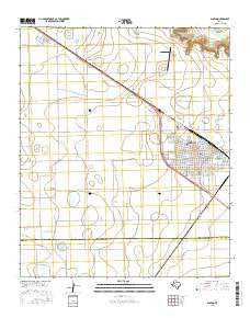 Slaton Texas Current topographic map, 1:24000 scale, 7.5 X 7.5 Minute, Year 2016
