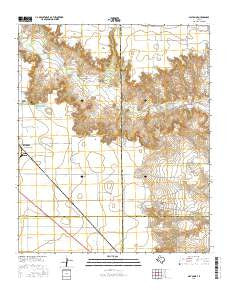 Slaton NE Texas Current topographic map, 1:24000 scale, 7.5 X 7.5 Minute, Year 2016