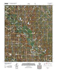 Slidell Texas Historical topographic map, 1:24000 scale, 7.5 X 7.5 Minute, Year 2010