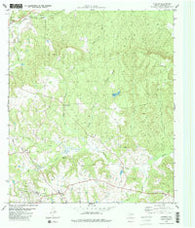 Slocum Texas Historical topographic map, 1:24000 scale, 7.5 X 7.5 Minute, Year 1982
