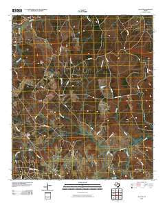 Slocum Texas Historical topographic map, 1:24000 scale, 7.5 X 7.5 Minute, Year 2010