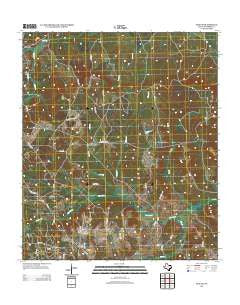 Slocum Texas Historical topographic map, 1:24000 scale, 7.5 X 7.5 Minute, Year 2013
