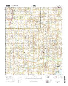Sloop Creek Texas Current topographic map, 1:24000 scale, 7.5 X 7.5 Minute, Year 2016