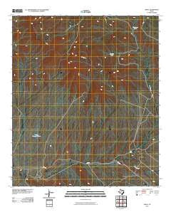 Small Texas Historical topographic map, 1:24000 scale, 7.5 X 7.5 Minute, Year 2010