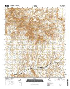 Small Texas Current topographic map, 1:24000 scale, 7.5 X 7.5 Minute, Year 2016