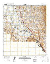 Smeltertown Texas Current topographic map, 1:24000 scale, 7.5 X 7.5 Minute, Year 2016