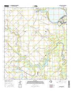 Smithers Lake Texas Current topographic map, 1:24000 scale, 7.5 X 7.5 Minute, Year 2016