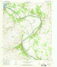Smiths Bend Texas Historical topographic map, 1:24000 scale, 7.5 X 7.5 Minute, Year 1966