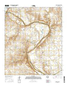 Smiths Bend Texas Current topographic map, 1:24000 scale, 7.5 X 7.5 Minute, Year 2016