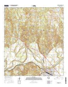 Smithville Texas Current topographic map, 1:24000 scale, 7.5 X 7.5 Minute, Year 2016