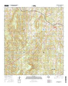 Smithville NW Texas Current topographic map, 1:24000 scale, 7.5 X 7.5 Minute, Year 2016