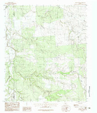 Smoky Draw Texas Historical topographic map, 1:24000 scale, 7.5 X 7.5 Minute, Year 1984