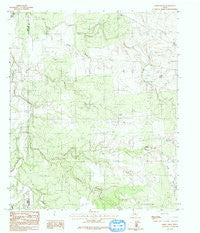Smoky Draw Texas Historical topographic map, 1:24000 scale, 7.5 X 7.5 Minute, Year 1984