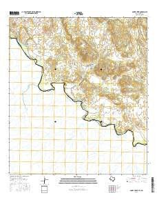 Smoky Creek Texas Current topographic map, 1:24000 scale, 7.5 X 7.5 Minute, Year 2016