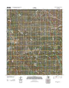 Smoky Draw Texas Historical topographic map, 1:24000 scale, 7.5 X 7.5 Minute, Year 2012
