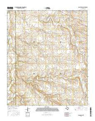 Smoky Draw Texas Current topographic map, 1:24000 scale, 7.5 X 7.5 Minute, Year 2016
