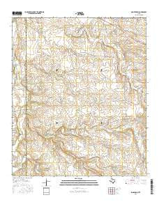 Smoky Draw Texas Current topographic map, 1:24000 scale, 7.5 X 7.5 Minute, Year 2016