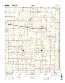 Smyer Texas Current topographic map, 1:24000 scale, 7.5 X 7.5 Minute, Year 2016