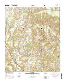 Smyrna Texas Current topographic map, 1:24000 scale, 7.5 X 7.5 Minute, Year 2016