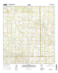 Snake Creek Texas Current topographic map, 1:24000 scale, 7.5 X 7.5 Minute, Year 2016