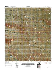 Sneed Mountain Texas Historical topographic map, 1:24000 scale, 7.5 X 7.5 Minute, Year 2012
