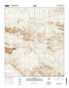 Sneed Mountain Texas Current topographic map, 1:24000 scale, 7.5 X 7.5 Minute, Year 2016