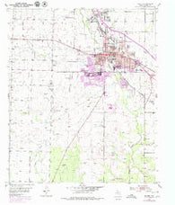 Snyder Texas Historical topographic map, 1:24000 scale, 7.5 X 7.5 Minute, Year 1952